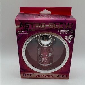 Romantic Beauty Astro Glow Shimmer Lip Oil in Pink Nova New